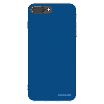 Picasee husă transparentă din silicon pentru Apple iPhone 8 Plus - Navy Blue