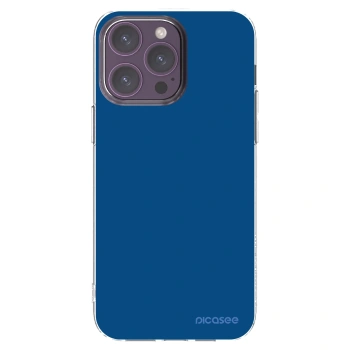 Picasee husă transparentă din silicon pentru Apple iPhone 14 Pro Max - Navy Blue