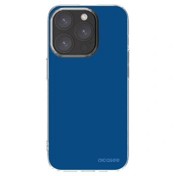 Picasee husă transparentă din silicon pentru Apple iPhone 15 Pro - Navy Blue