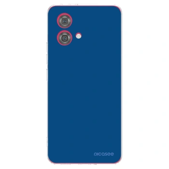 Picasee husă transparentă din silicon pentru Motorola Moto G84 5G - Navy Blue