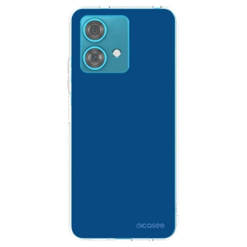 Picasee husă transparentă din silicon pentru Motorola Edge 40 Neo - Navy Blue