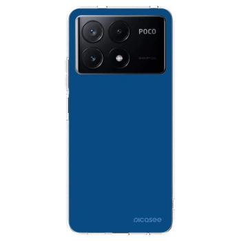 Picasee husă transparentă din silicon pentru Xiaomi Poco X6 Pro - Navy Blue