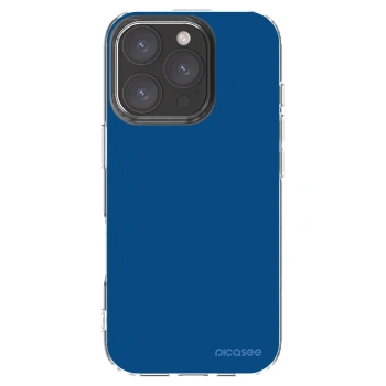 Picasee husă transparentă din silicon pentru Apple iPhone 16 Pro - Navy Blue