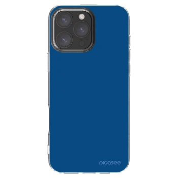 Picasee husă transparentă din silicon pentru Apple iPhone 16 Pro Max - Navy Blue