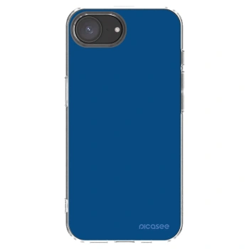 Picasee husă transparentă din silicon pentru Apple iPhone 16e - Navy Blue
