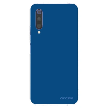 Picasee husă transparentă din silicon pentru Xiaomi Mi 9 - Navy Blue