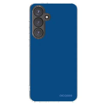 Picasee husă transparentă din silicon pentru Samsung Galaxy S24 FE S721B - Navy Blue