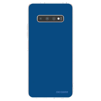 Picasee husă transparentă din silicon pentru Samsung Galaxy S10 Plus G975 - Navy Blue