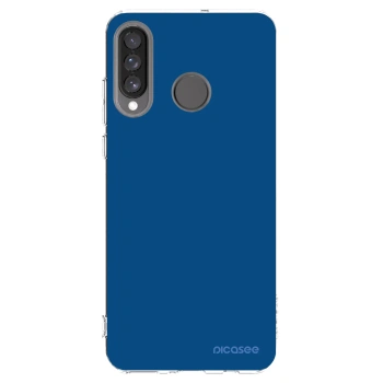 Picasee husă transparentă din silicon pentru Huawei P30 Lite - Navy Blue