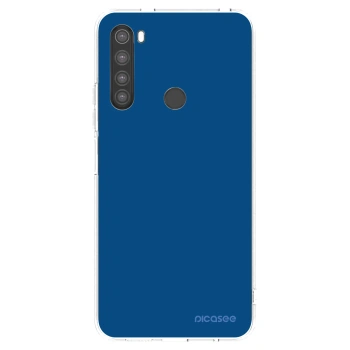 Picasee husă transparentă din silicon pentru Xiaomi Redmi Note 8 - Navy Blue