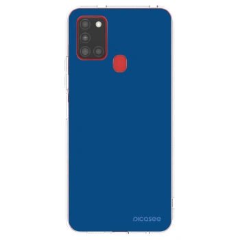 Picasee husă transparentă din silicon pentru Samsung Galaxy A21s - Navy Blue
