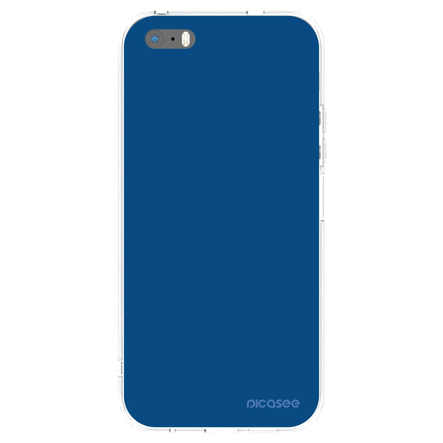 Picasee husă transparentă din silicon pentru Apple iPhone 5/5S/SE - Navy Blue