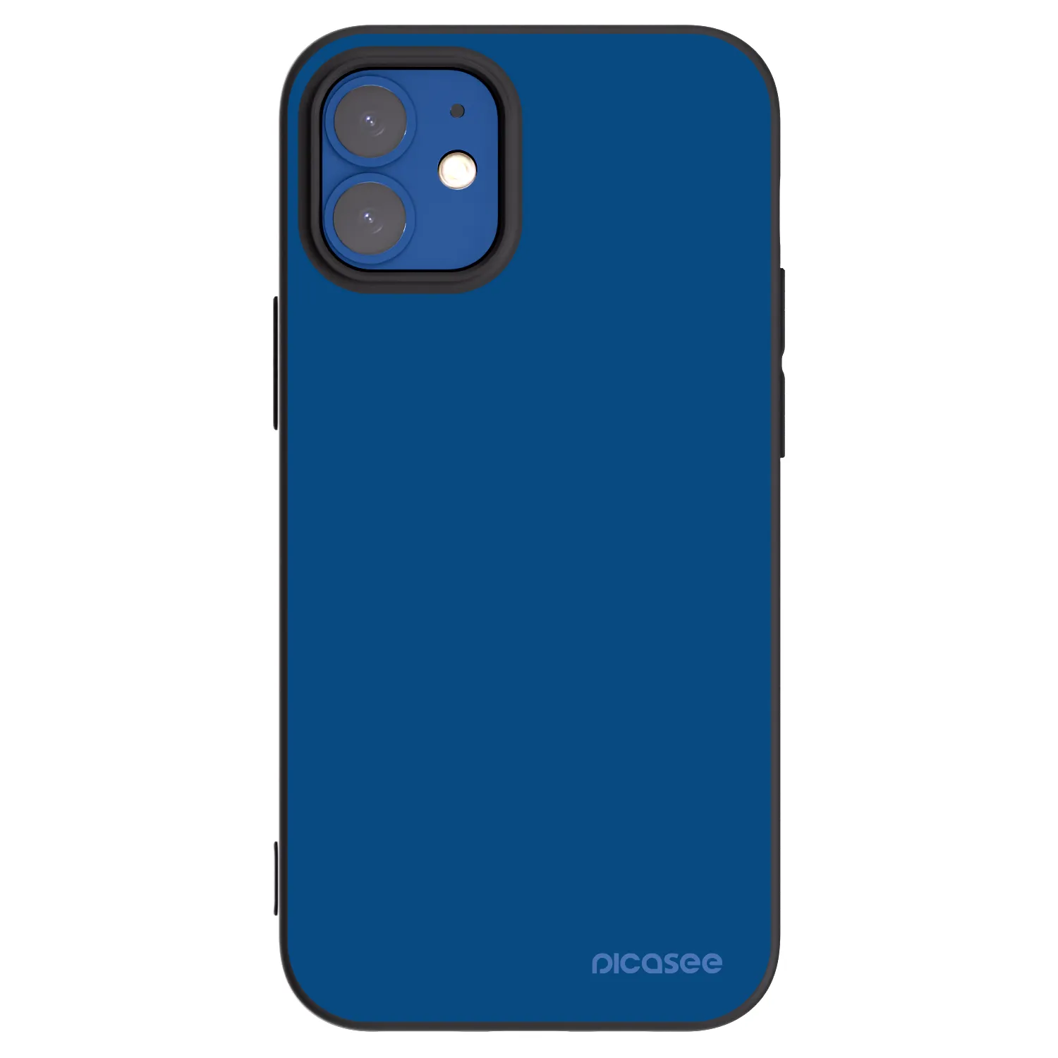 Picasee husă neagră din silicon pentru Apple iPhone 12 mini - Navy Blue