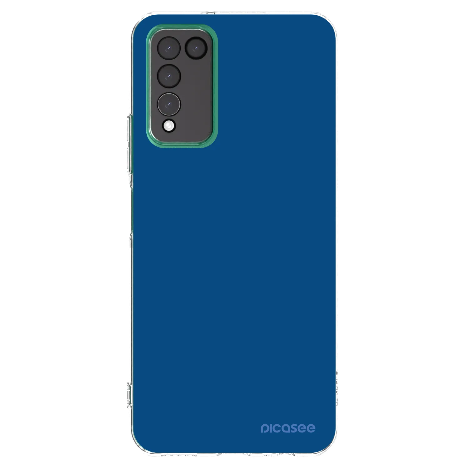 Picasee husă transparentă din silicon pentru Honor 10X Lite - Navy Blue