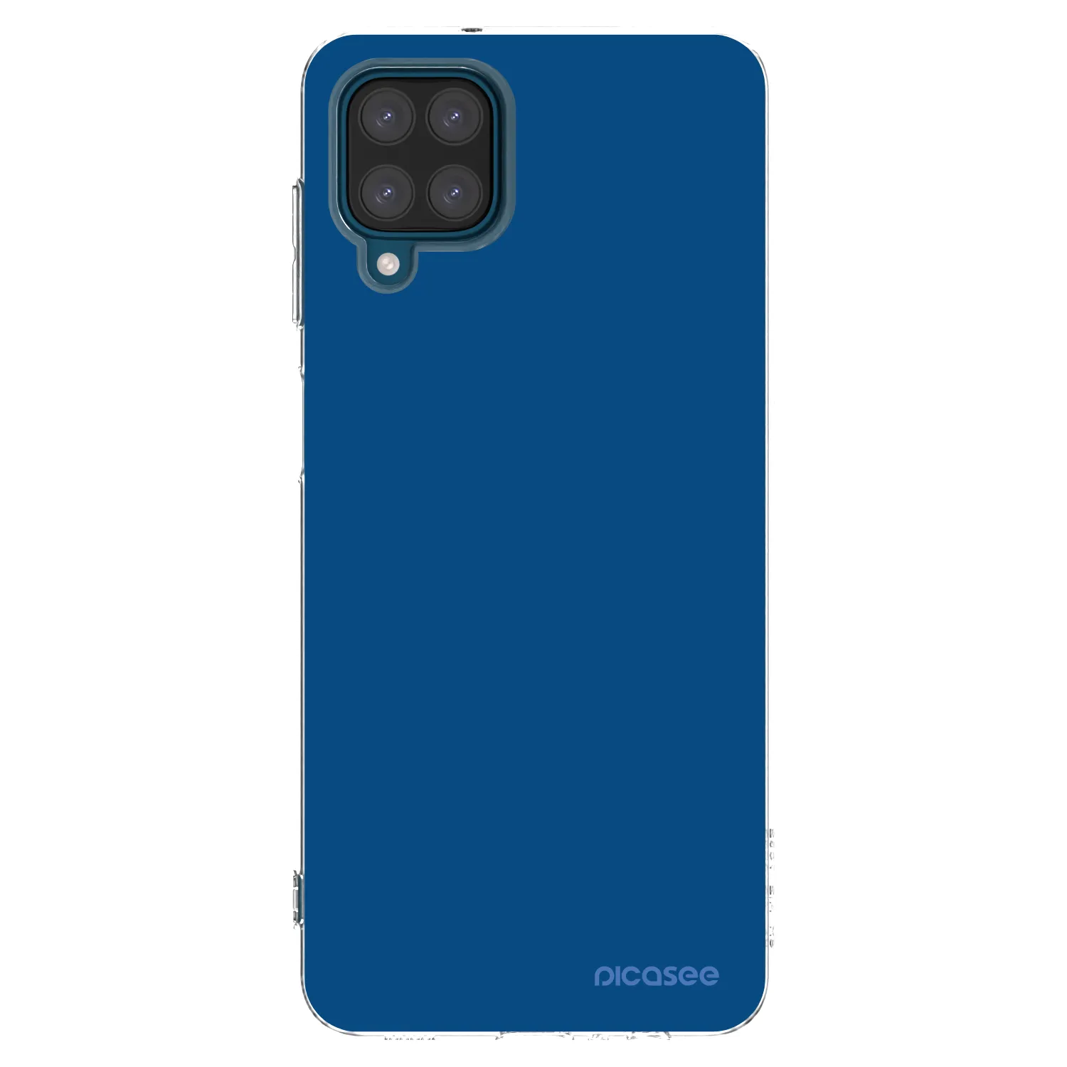 Picasee husă transparentă din silicon pentru Samsung Galaxy A12 A125F - Navy Blue
