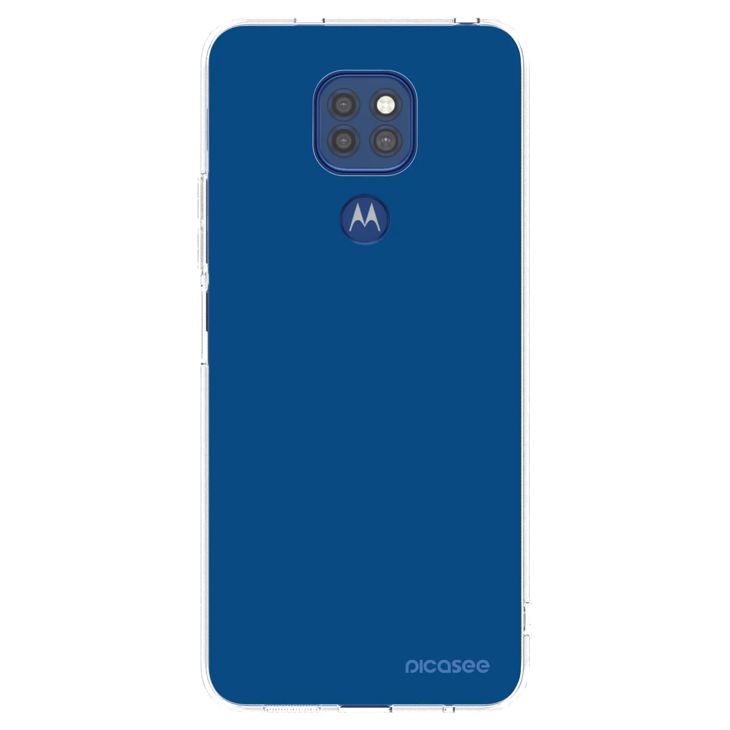 Picasee husă transparentă din silicon pentru Motorola Moto G9 Play - Navy Blue