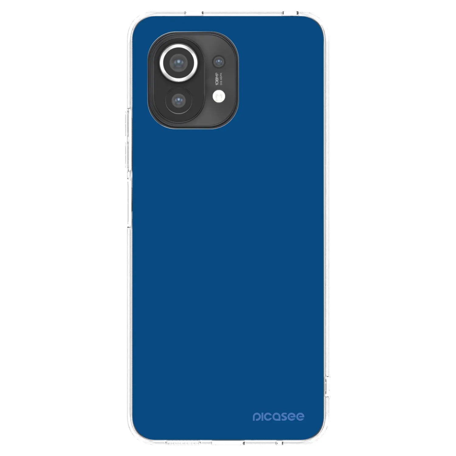 Picasee husă transparentă din silicon pentru Xiaomi Mi 11 - Navy Blue