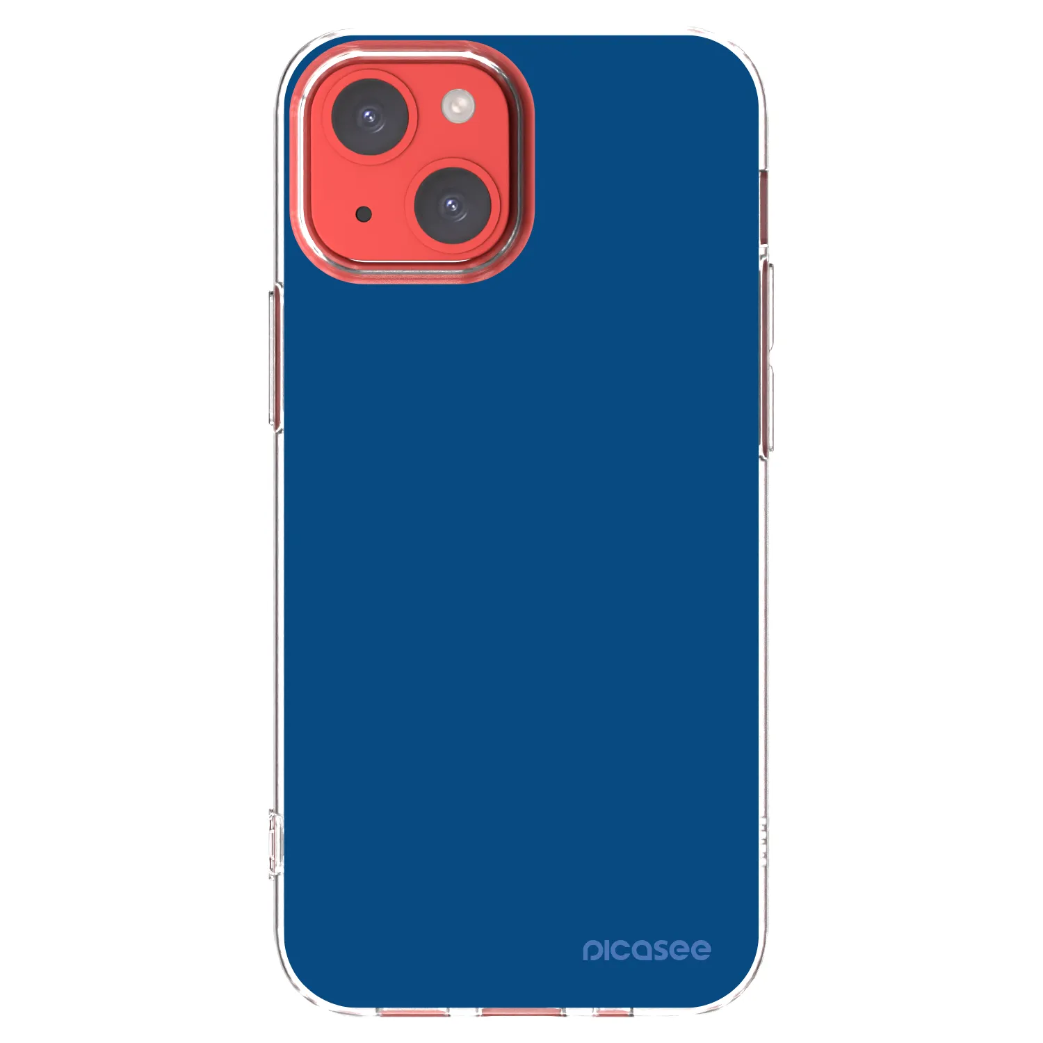 Picasee husă transparentă din silicon pentru Apple iPhone 13 mini - Navy Blue