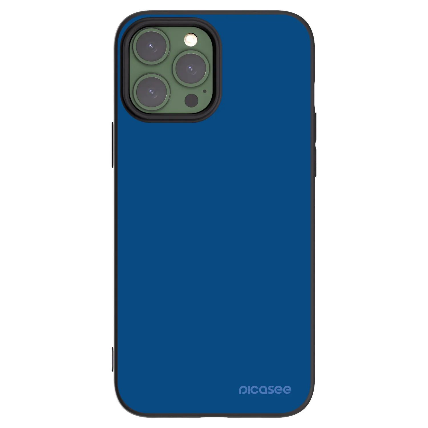 Picasee husă neagră din silicon pentru Apple iPhone 13 Pro Max - Navy Blue