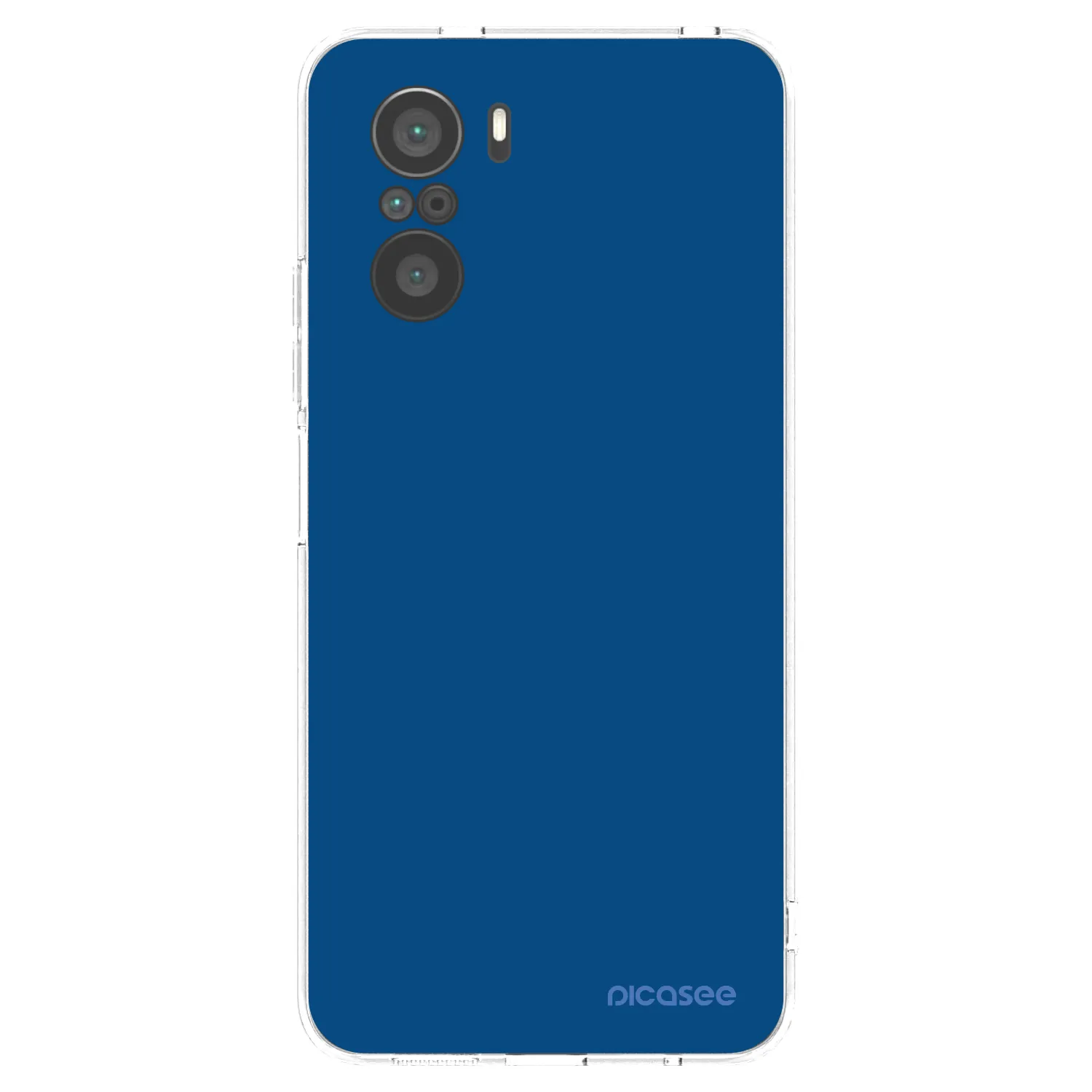 Picasee husă transparentă din silicon pentru Xiaomi Poco F3 - Navy Blue