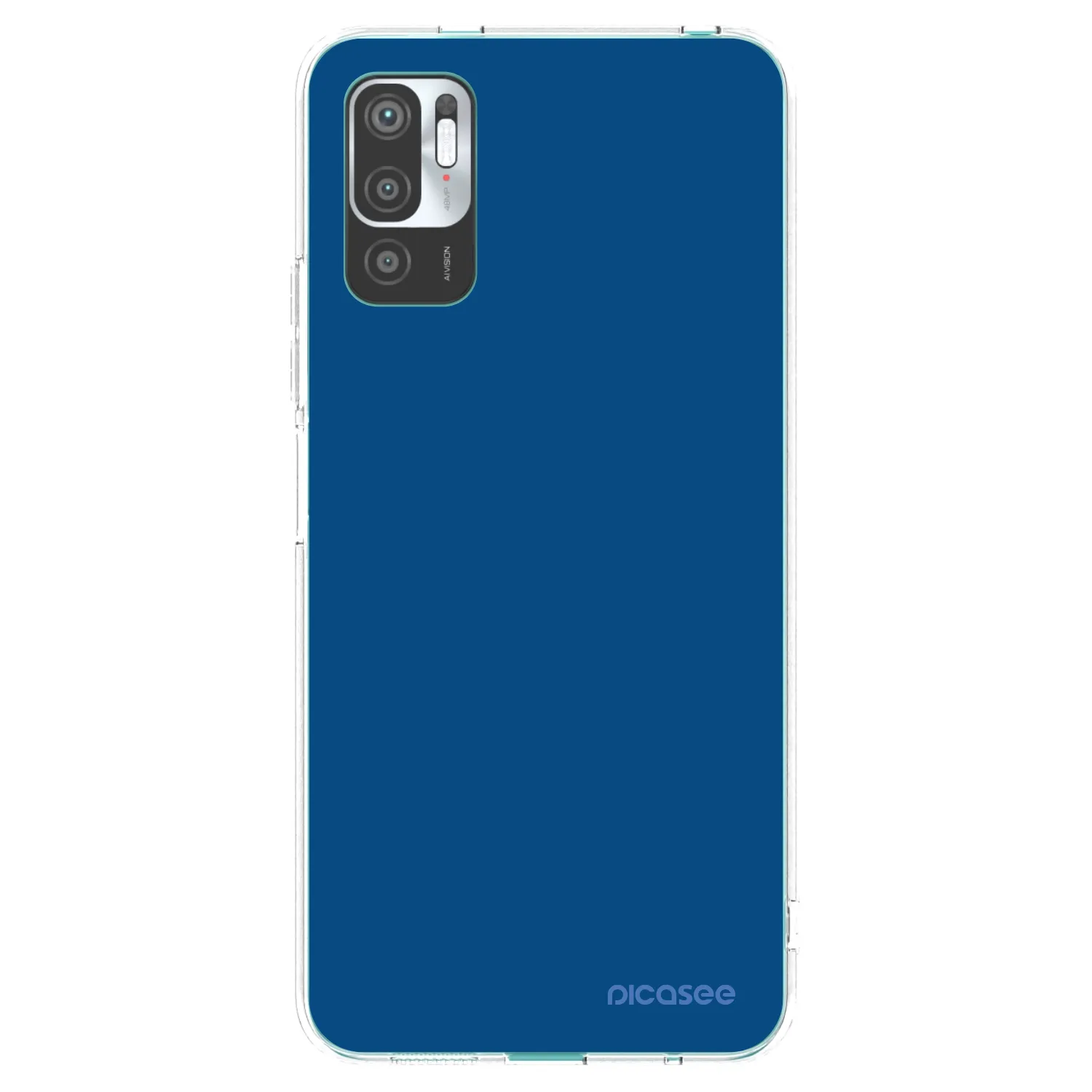 Picasee husă transparentă din silicon pentru Xiaomi Redmi Note 10 5G - Navy Blue