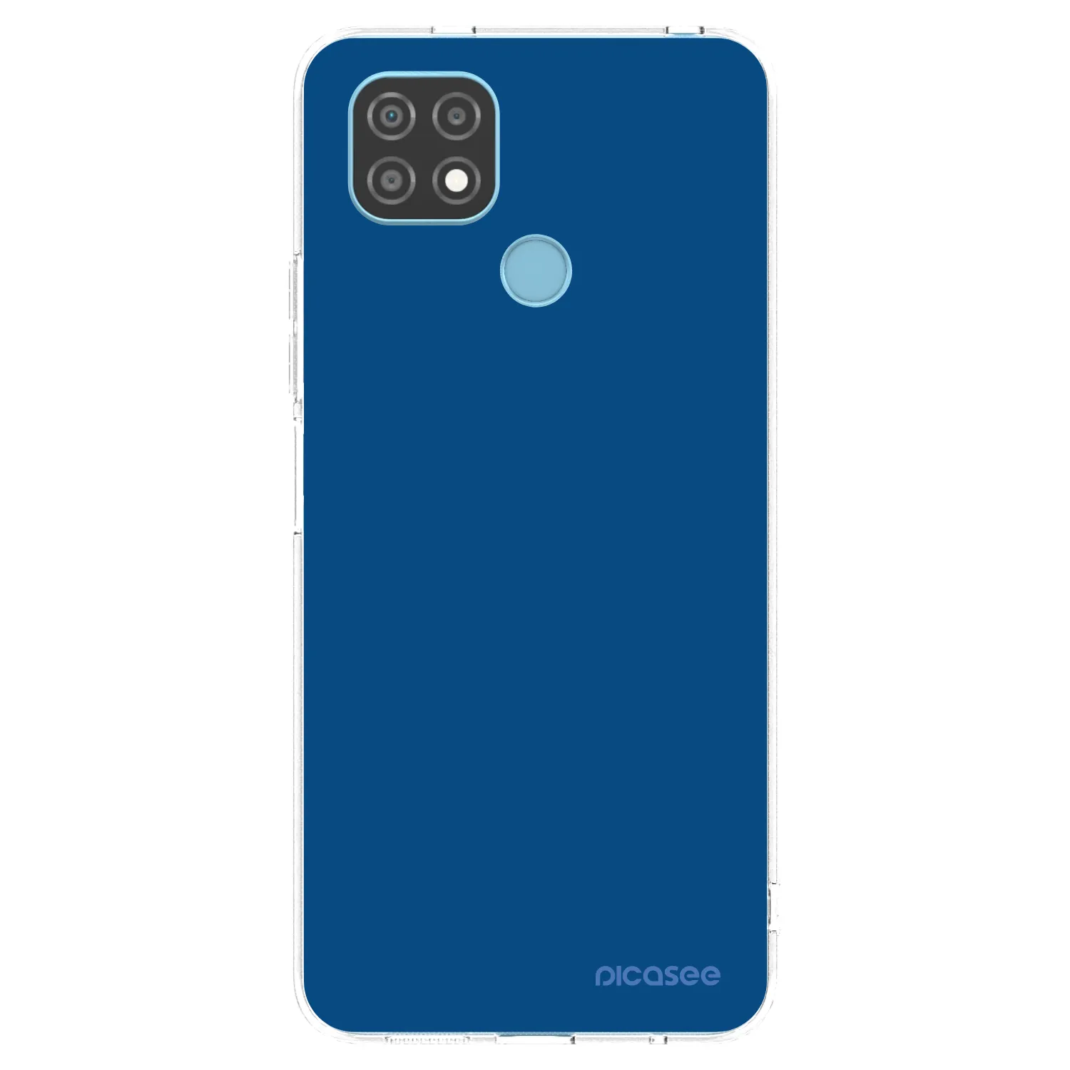 Picasee husă transparentă din silicon pentru Realme C21 - Navy Blue