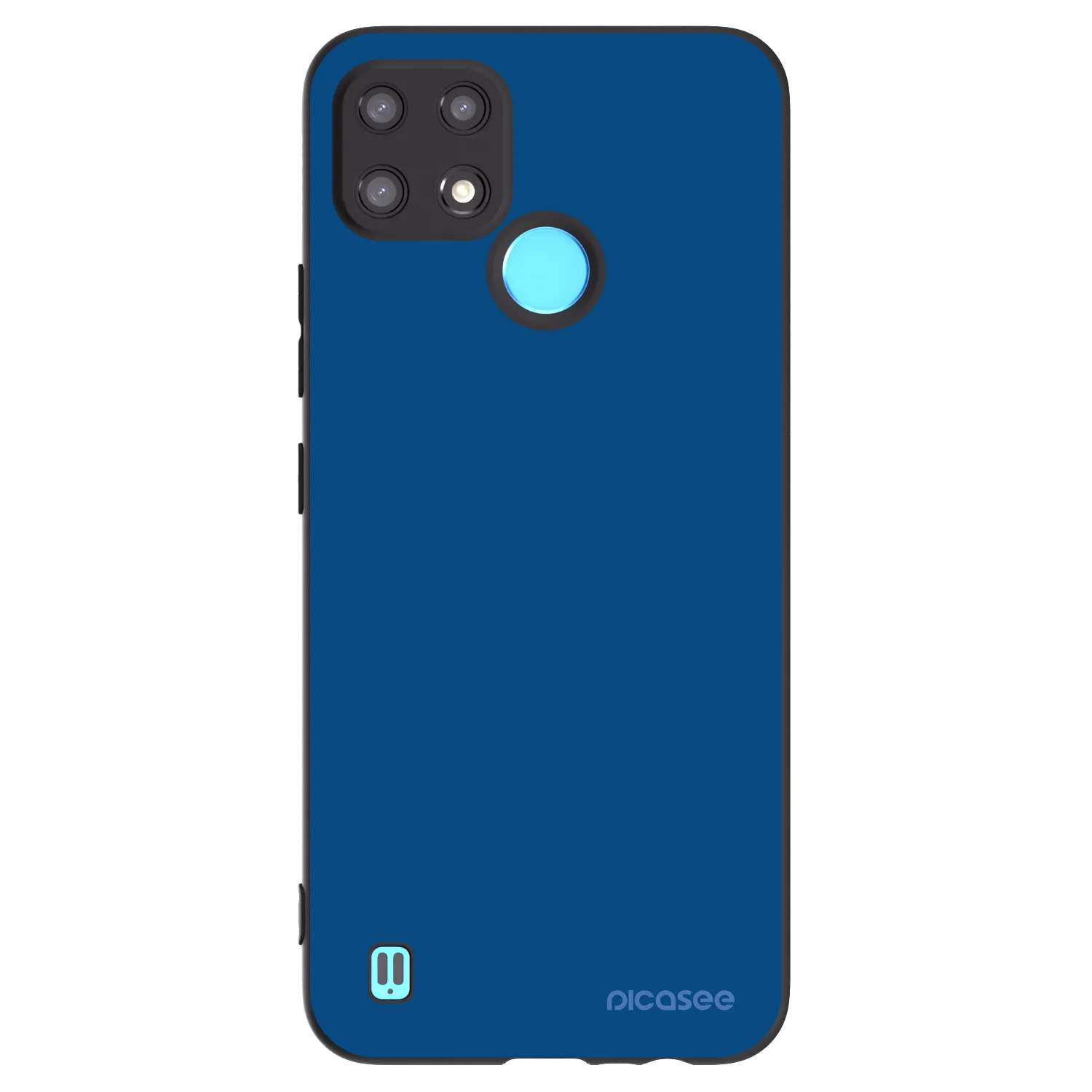Picasee husă neagră din silicon pentru Realme C21 - Navy Blue