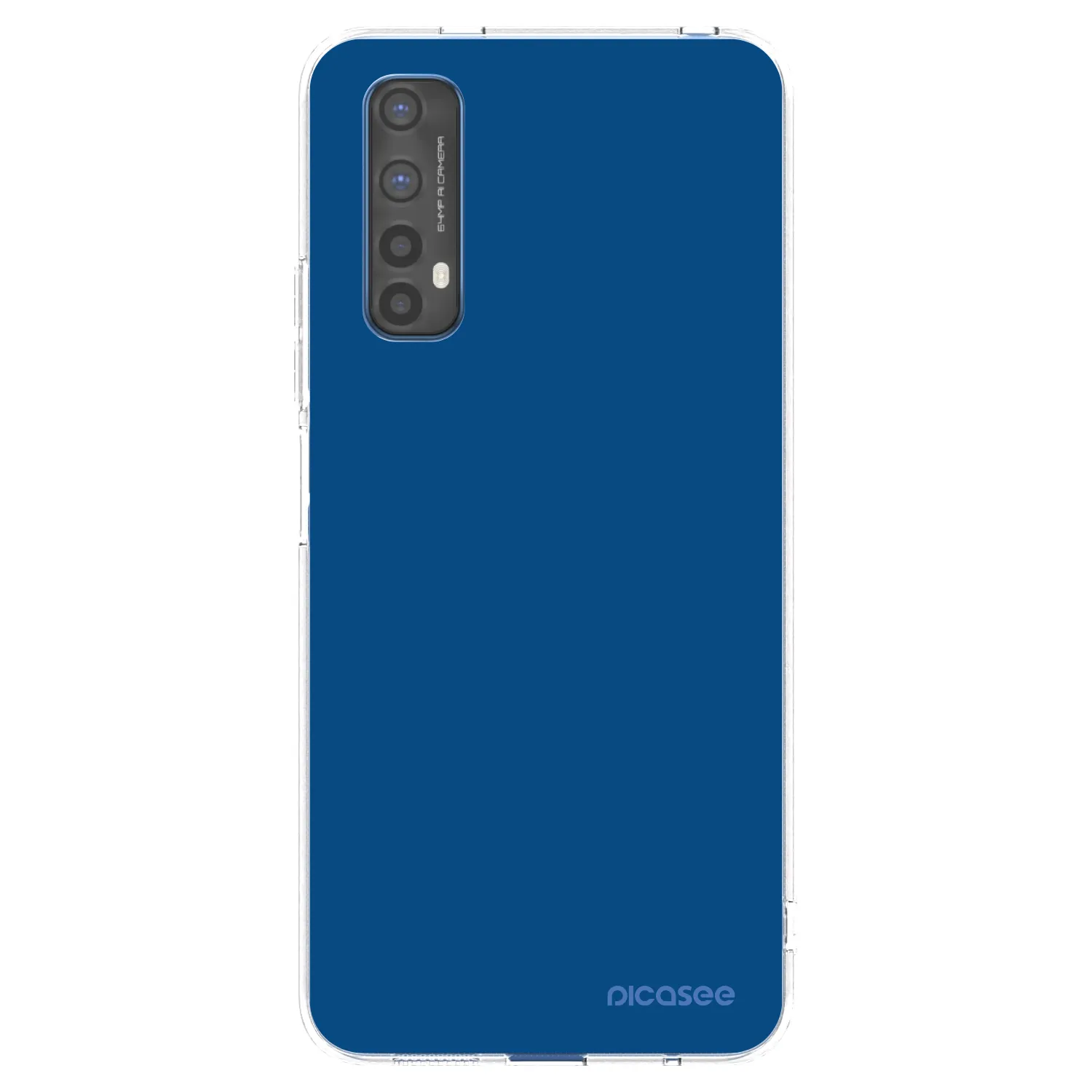 Picasee husă transparentă din silicon pentru Realme 7 - Navy Blue