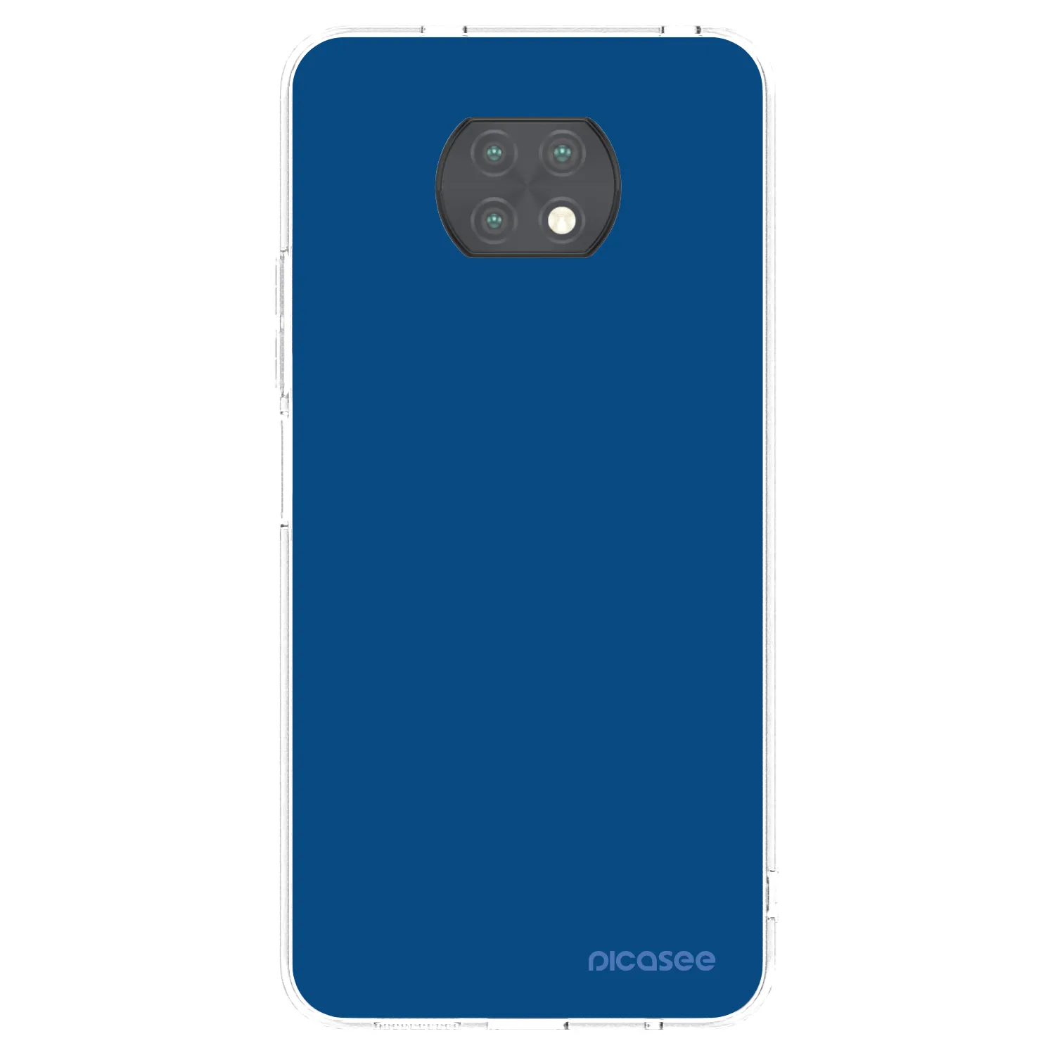 Picasee husă transparentă din silicon pentru Xiaomi Redmi Note 9T - Navy Blue