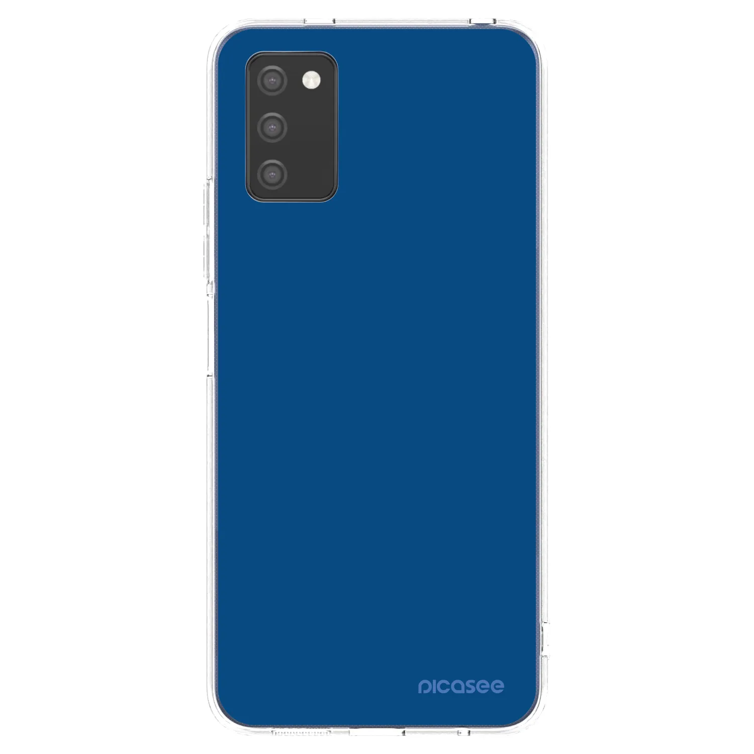 Picasee husă transparentă din silicon pentru Samsung Galaxy A03s A037G - Navy Blue