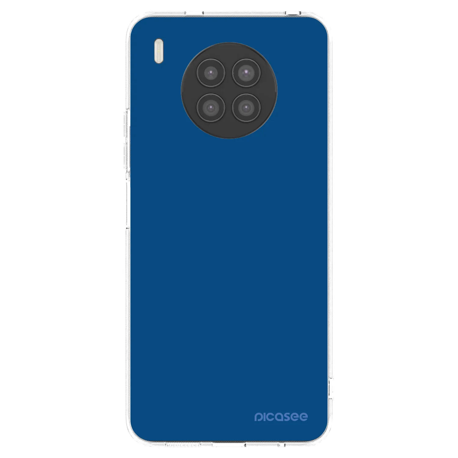 Picasee husă transparentă din silicon pentru Huawei Nova 8i - Navy Blue