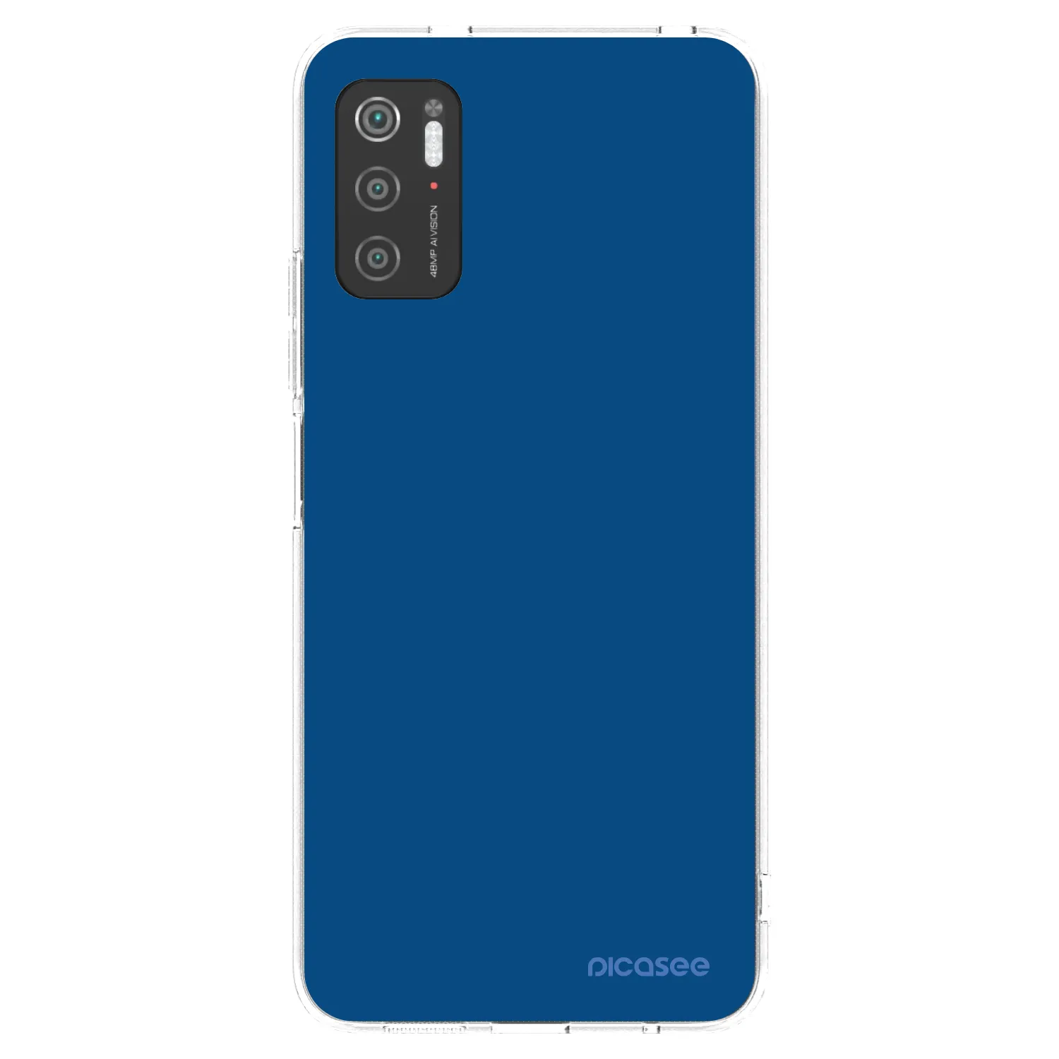 Picasee husă transparentă din silicon pentru Xiaomi Poco M3 Pro 5G - Navy Blue
