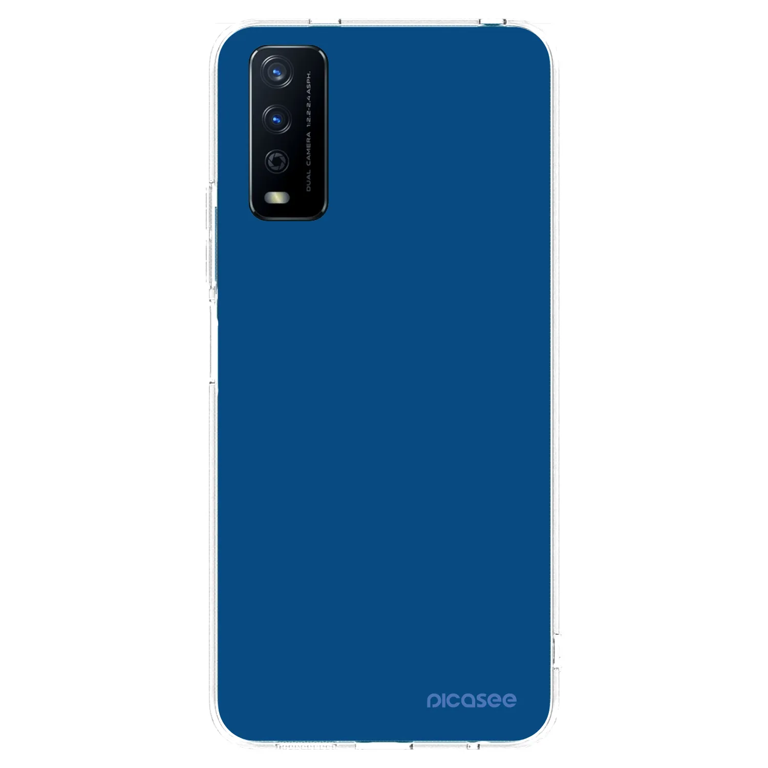 Picasee husă transparentă din silicon pentru Vivo Y11s - Navy Blue