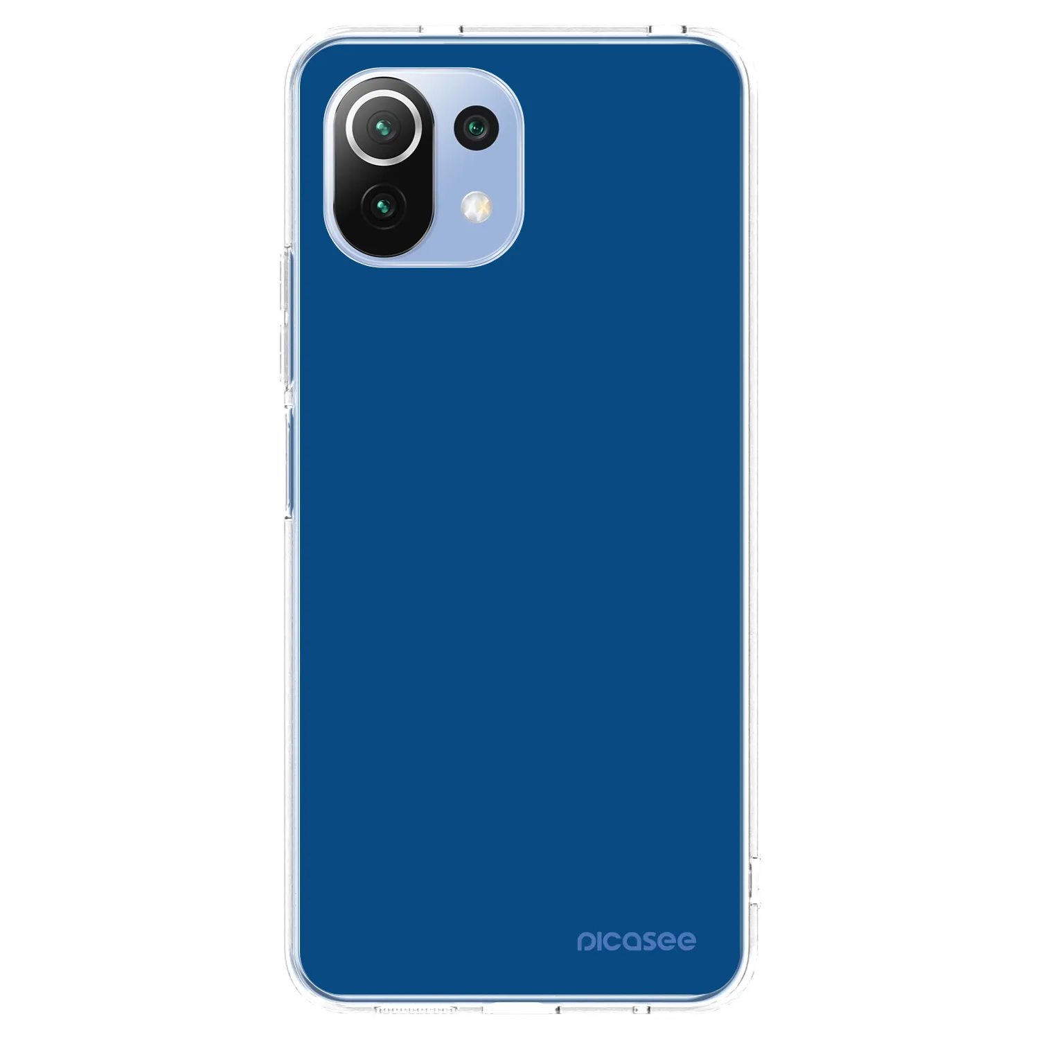 Picasee husă transparentă din silicon pentru Xiaomi 11 Lite 5G NE - Navy Blue