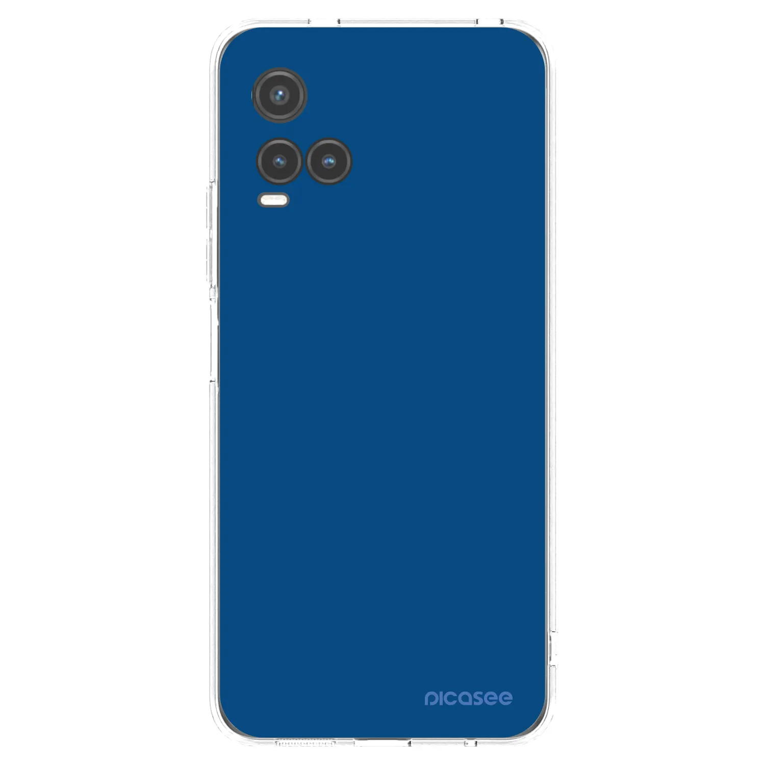 Picasee husă transparentă din silicon pentru Vivo Y33s - Navy Blue