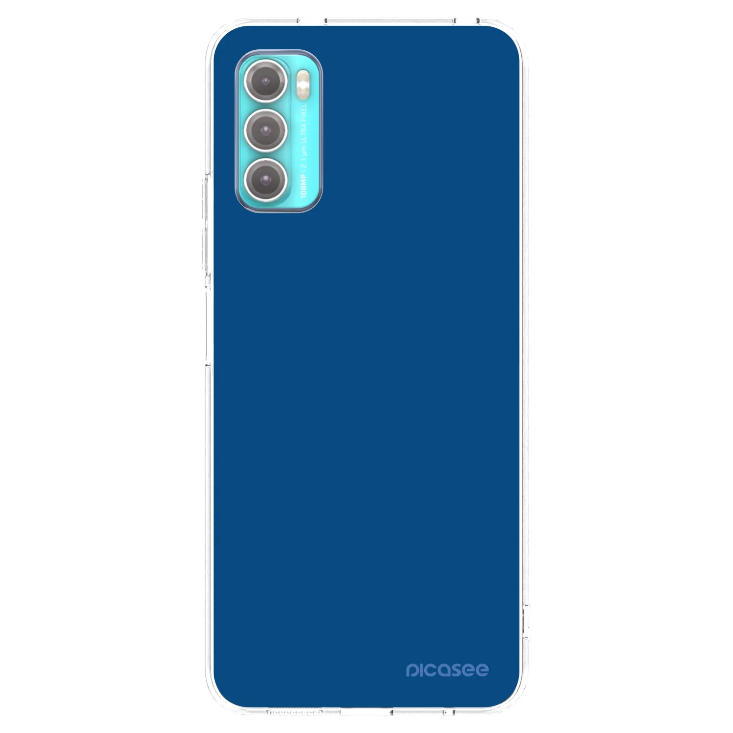 Picasee husă transparentă din silicon pentru Motorola Moto G60 - Navy Blue
