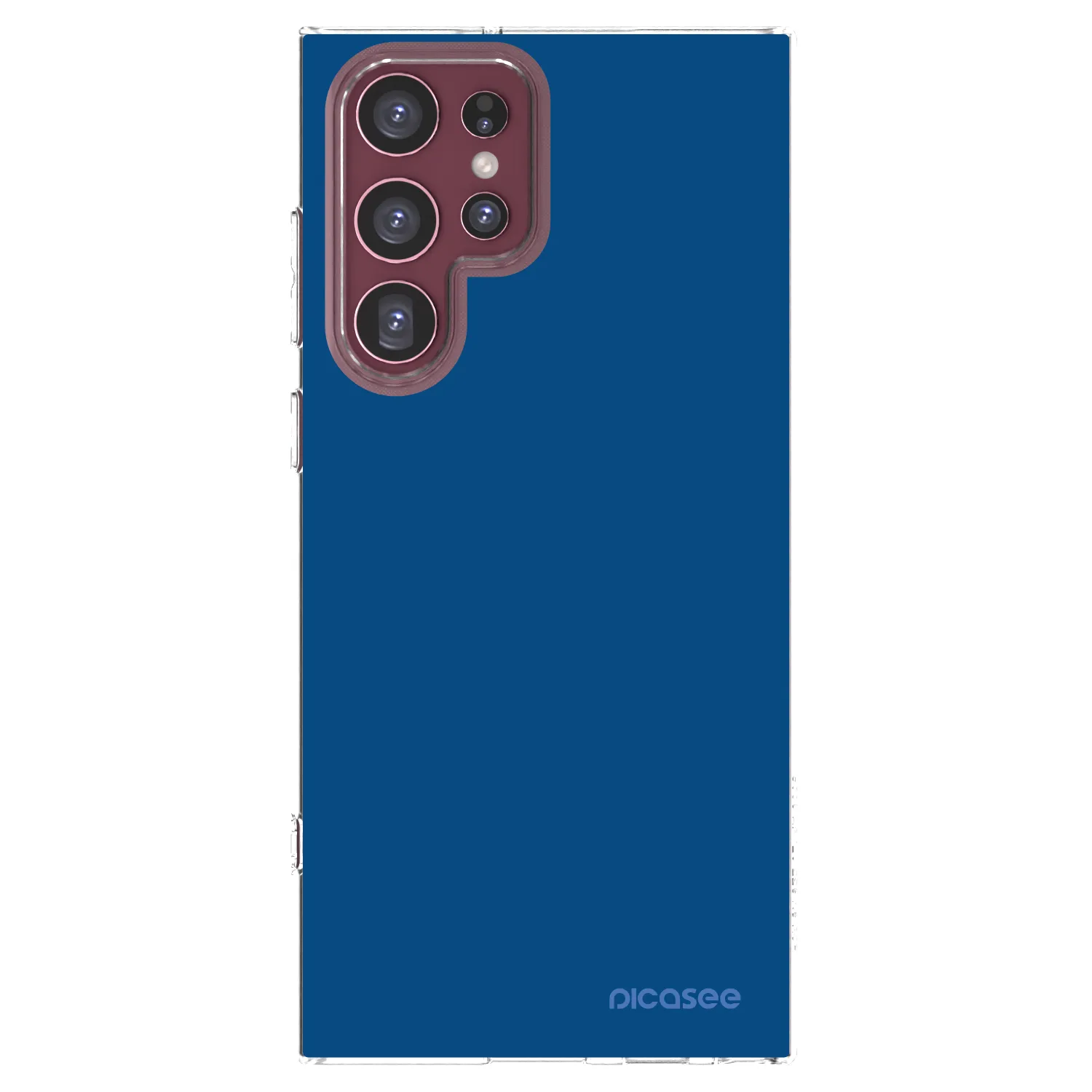 Picasee husă transparentă din silicon pentru Samsung Galaxy S22 Ultra 5G - Navy Blue