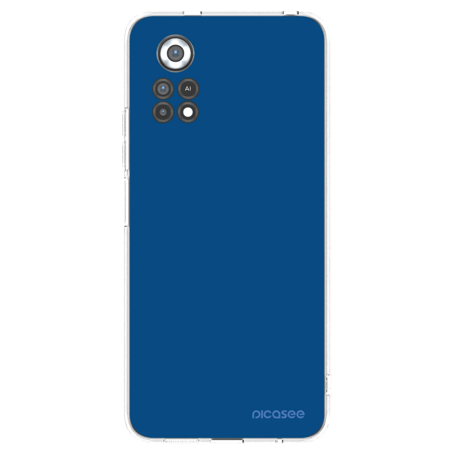 Picasee husă transparentă din silicon pentru Xiaomi Poco X4 Pro 5G - Navy Blue