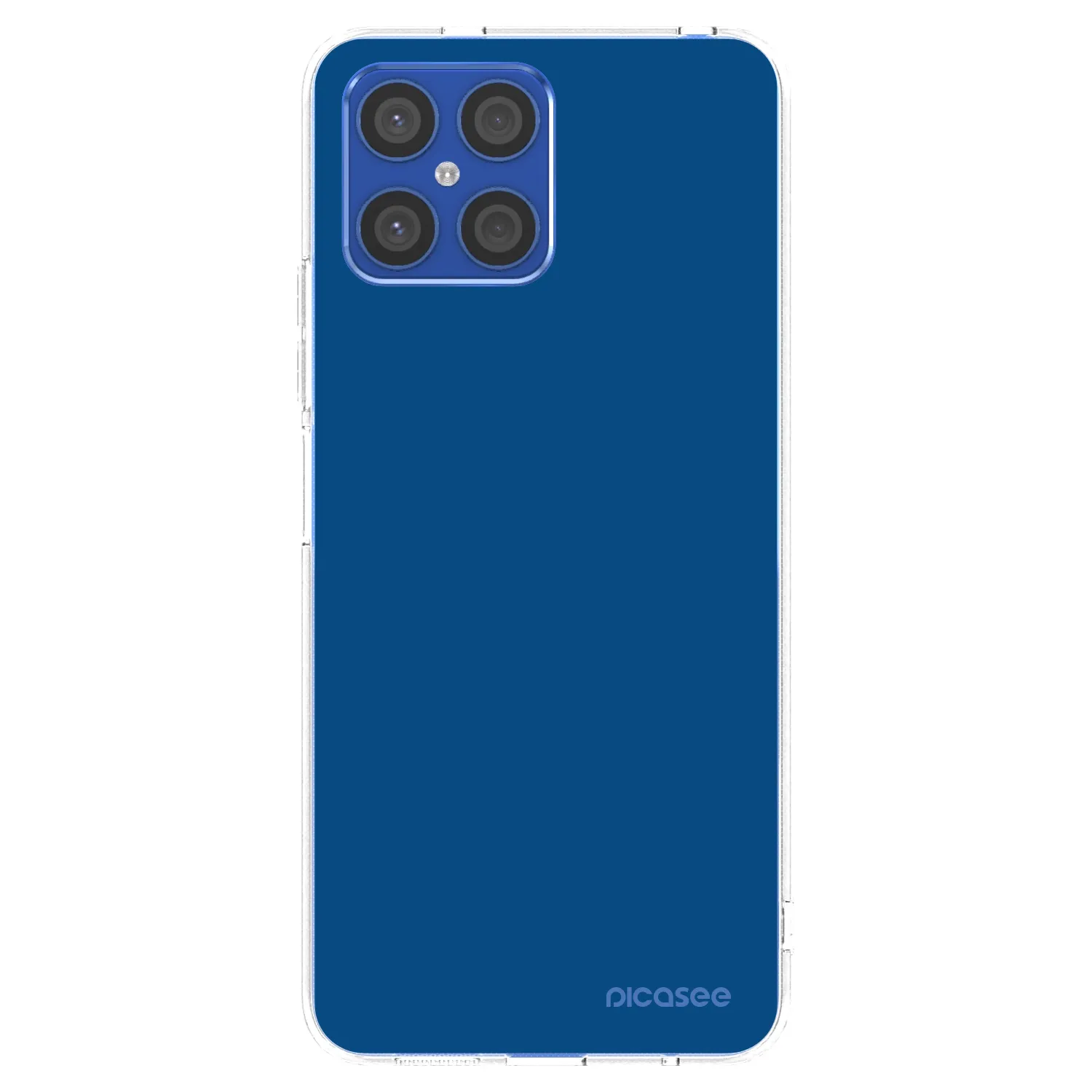 Picasee husă transparentă din silicon pentru Honor X8 4G - Navy Blue