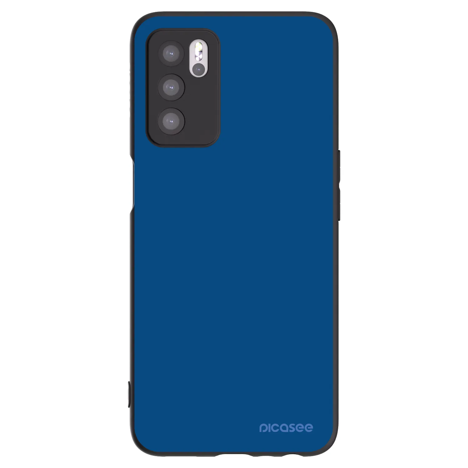 Picasee husă neagră din silicon pentru OPPO A16s - Navy Blue