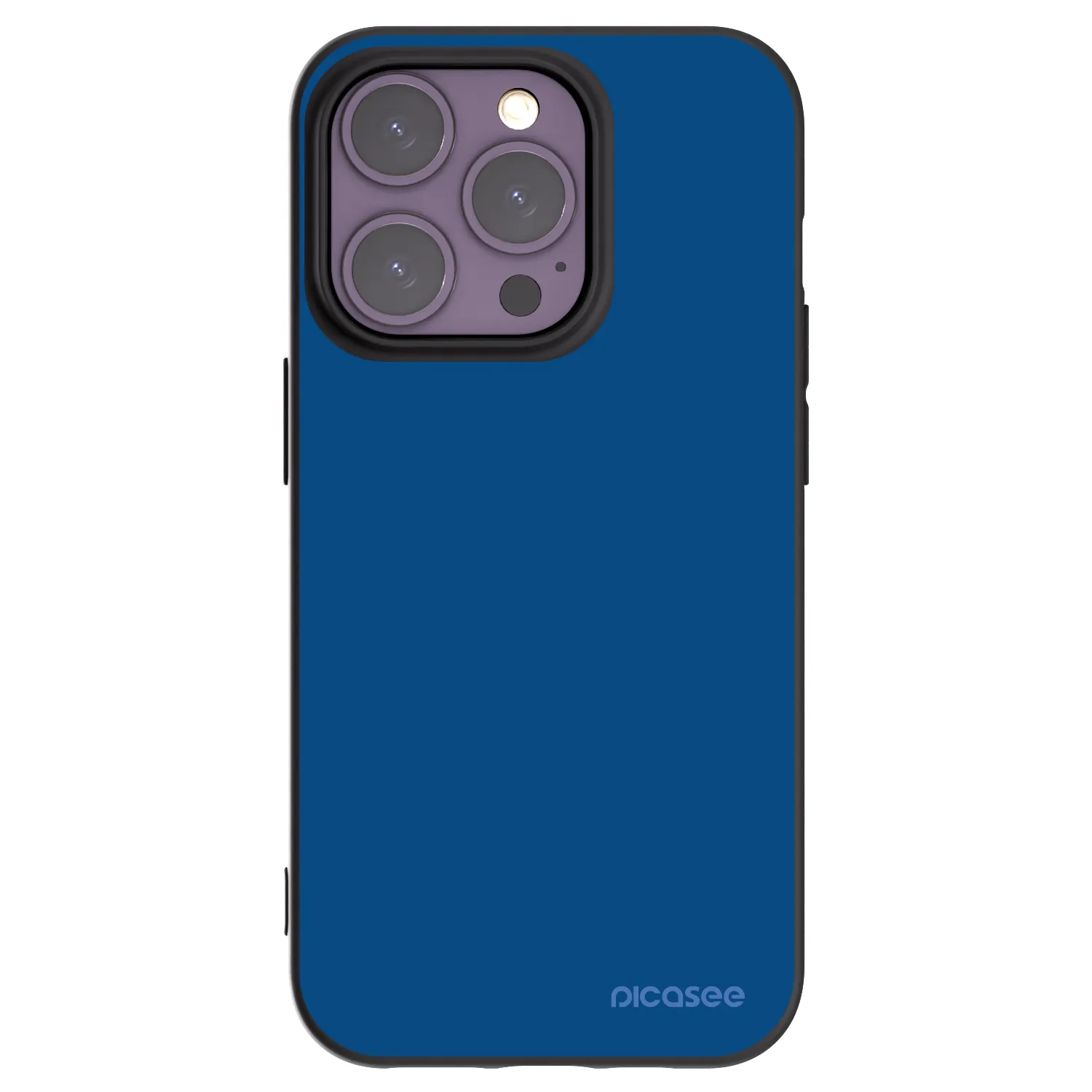 Picasee husă neagră din silicon pentru Apple iPhone 14 Pro - Navy Blue