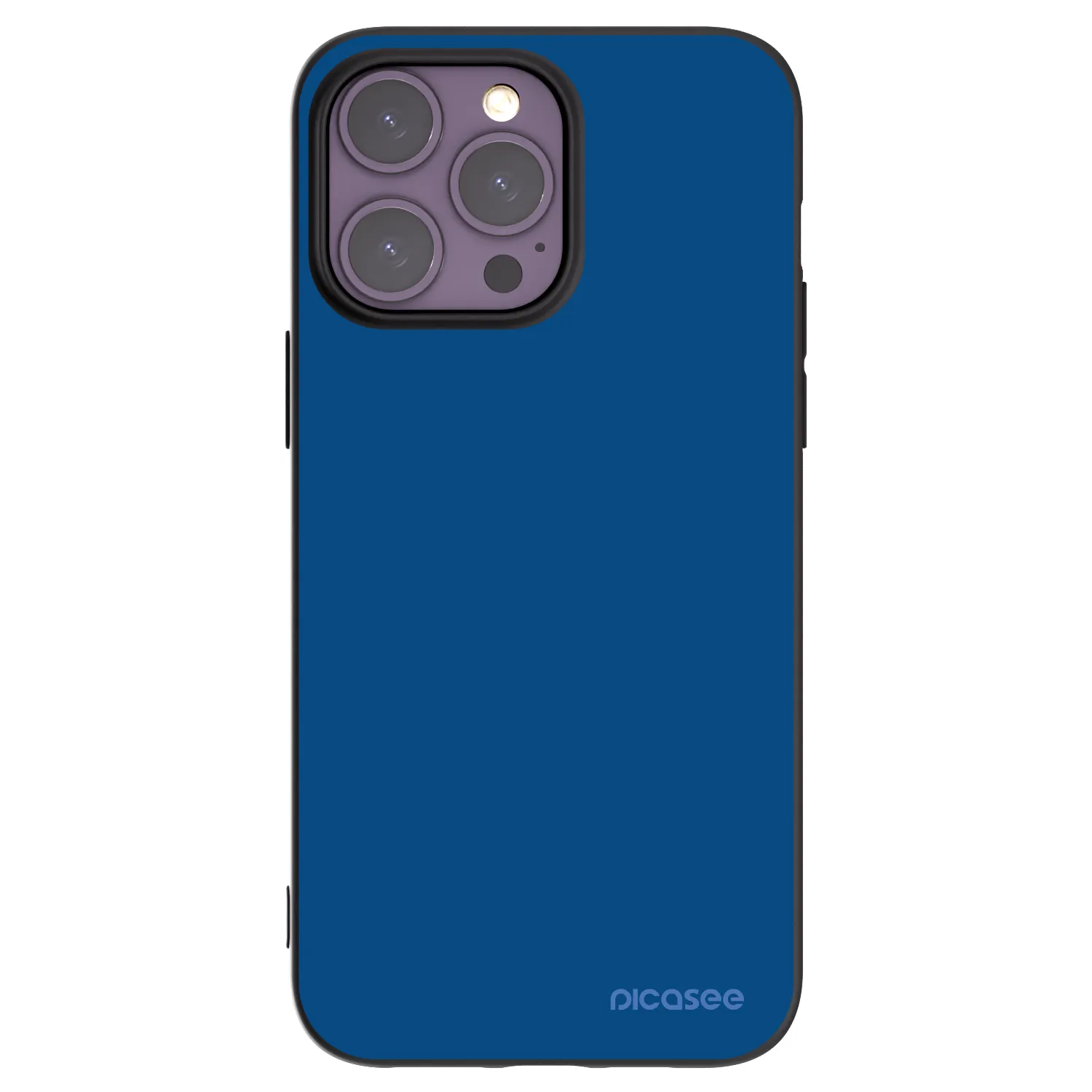 Picasee husă neagră din silicon pentru Apple iPhone 14 Pro Max - Navy Blue