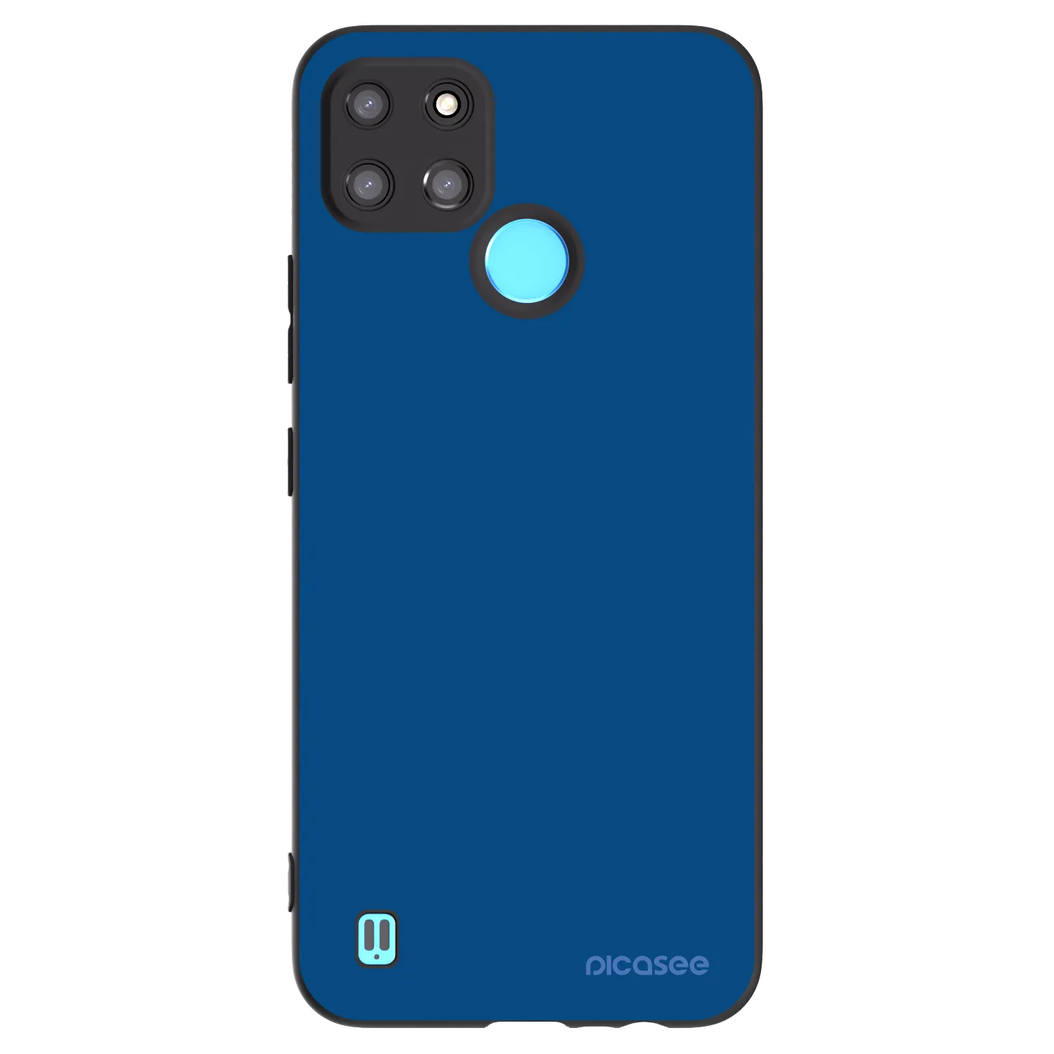 Picasee husă neagră din silicon pentru Realme C21Y - Navy Blue
