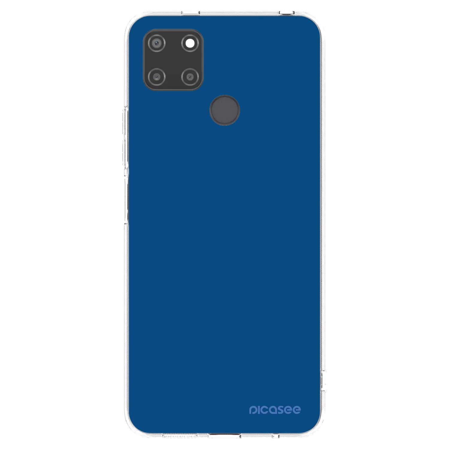 Picasee husă transparentă din silicon pentru Realme C21Y - Navy Blue