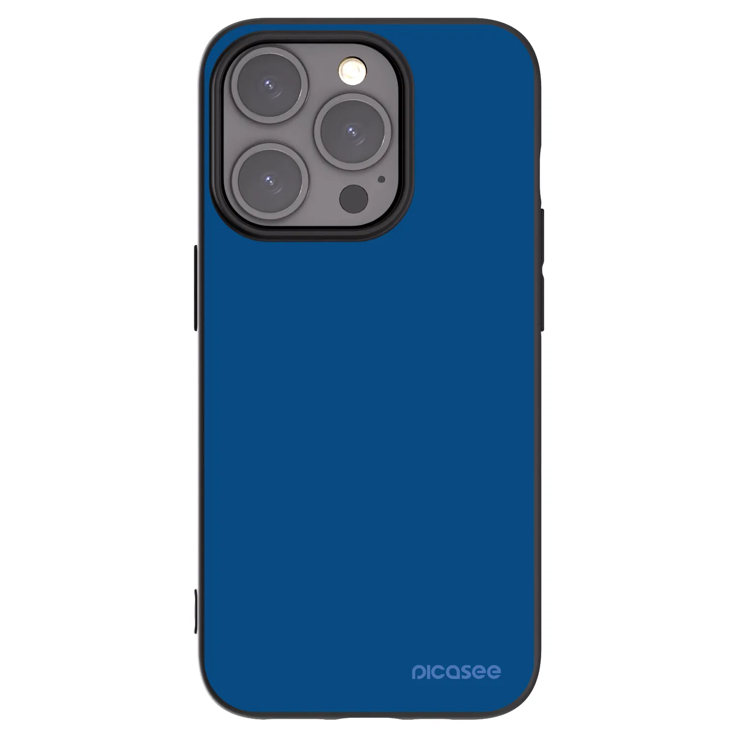 Picasee husă neagră din silicon pentru Apple iPhone 15 Pro - Navy Blue