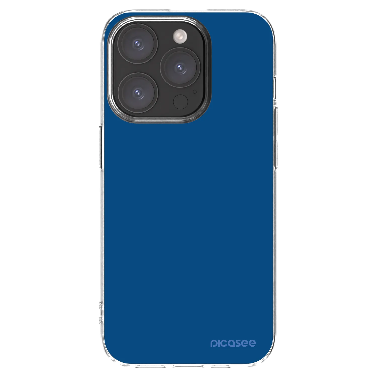 Picasee husă transparentă din silicon pentru Apple iPhone 15 Pro - Navy Blue