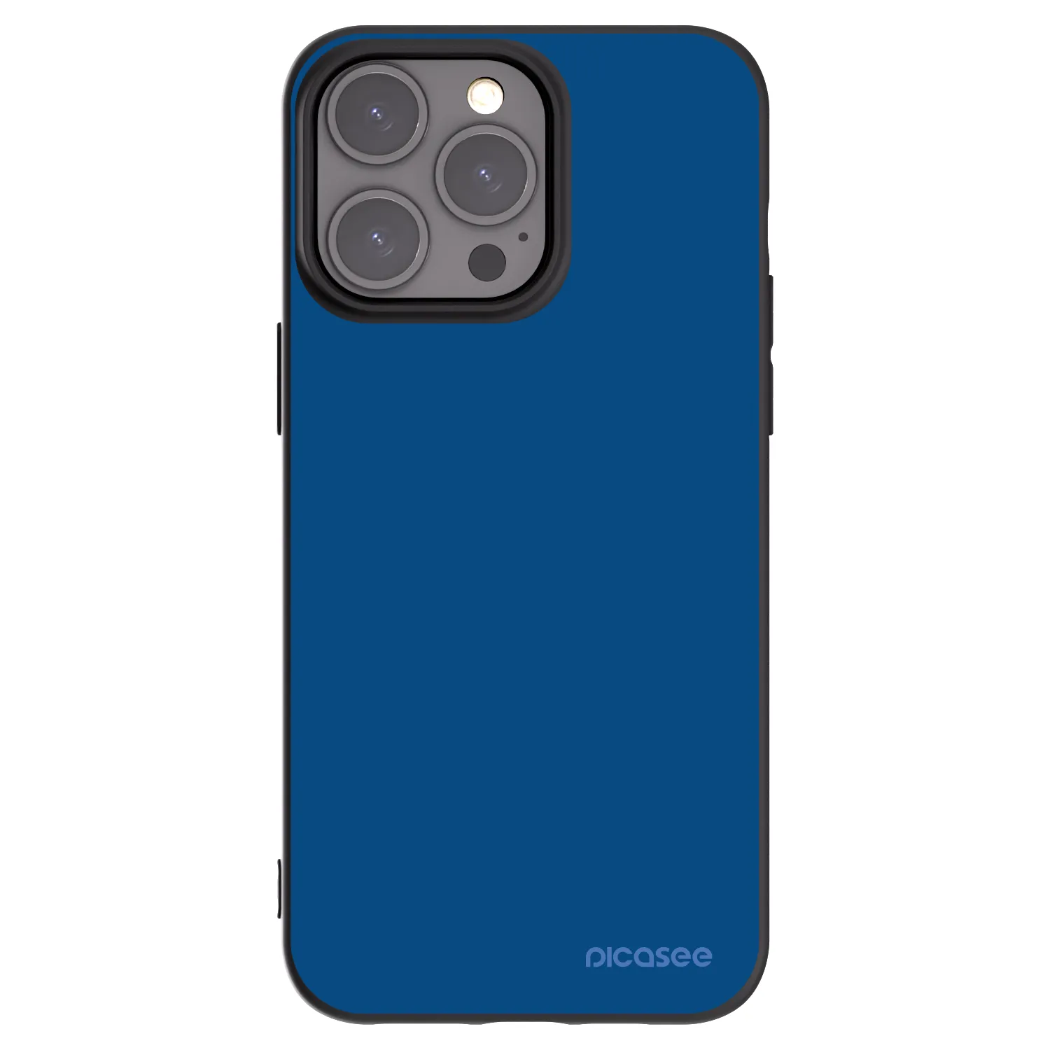 Picasee husă neagră din silicon pentru Apple iPhone 15 Pro Max - Navy Blue