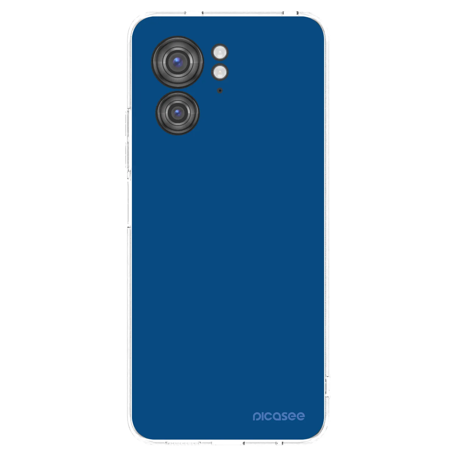 Picasee husă transparentă din silicon pentru Motorola Edge 40 - Navy Blue
