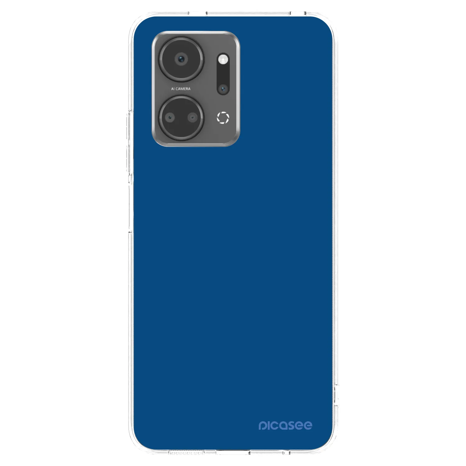 Picasee husă transparentă din silicon pentru Honor X7a - Navy Blue