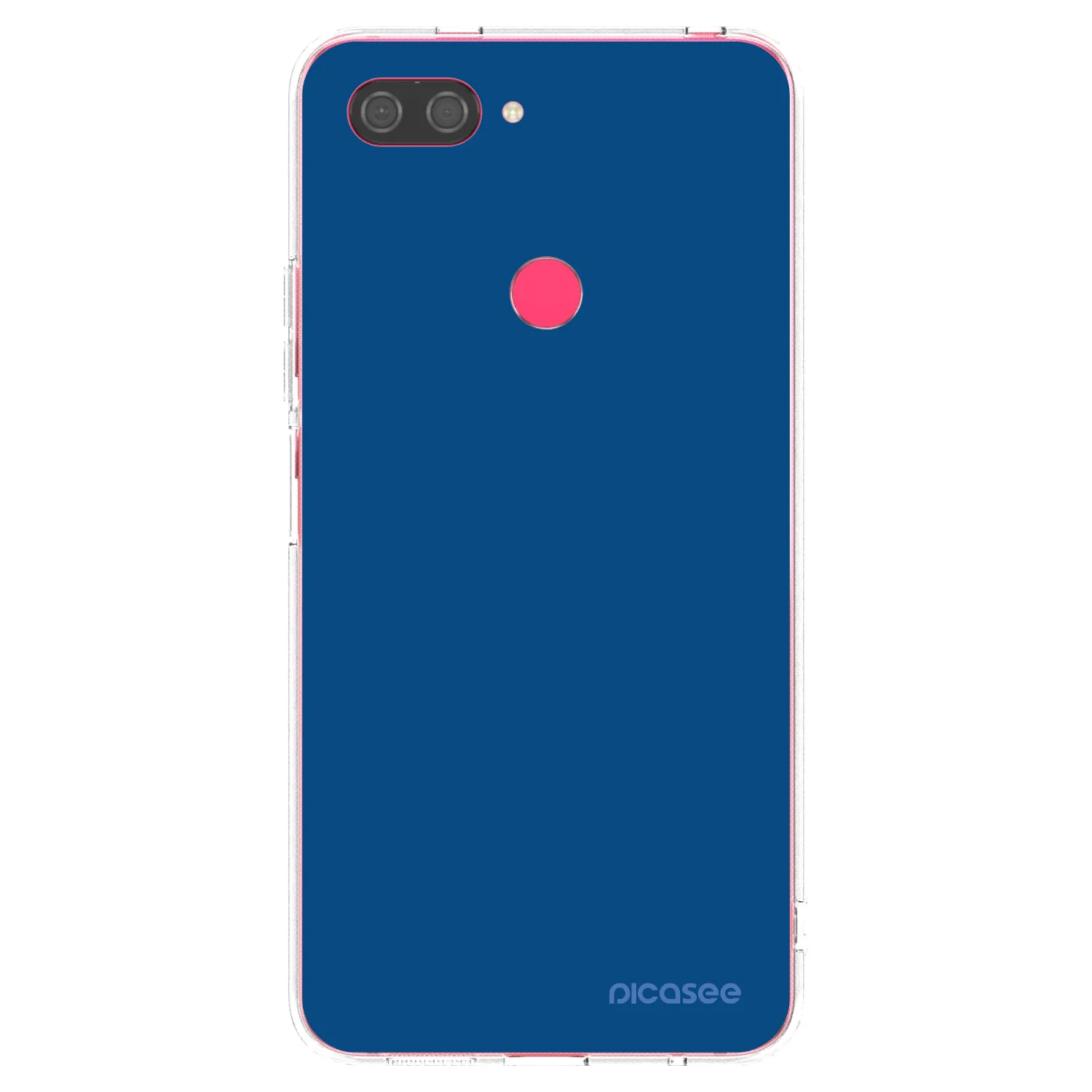 Picasee husă transparentă din silicon pentru Xiaomi Mi 8 Lite - Navy Blue